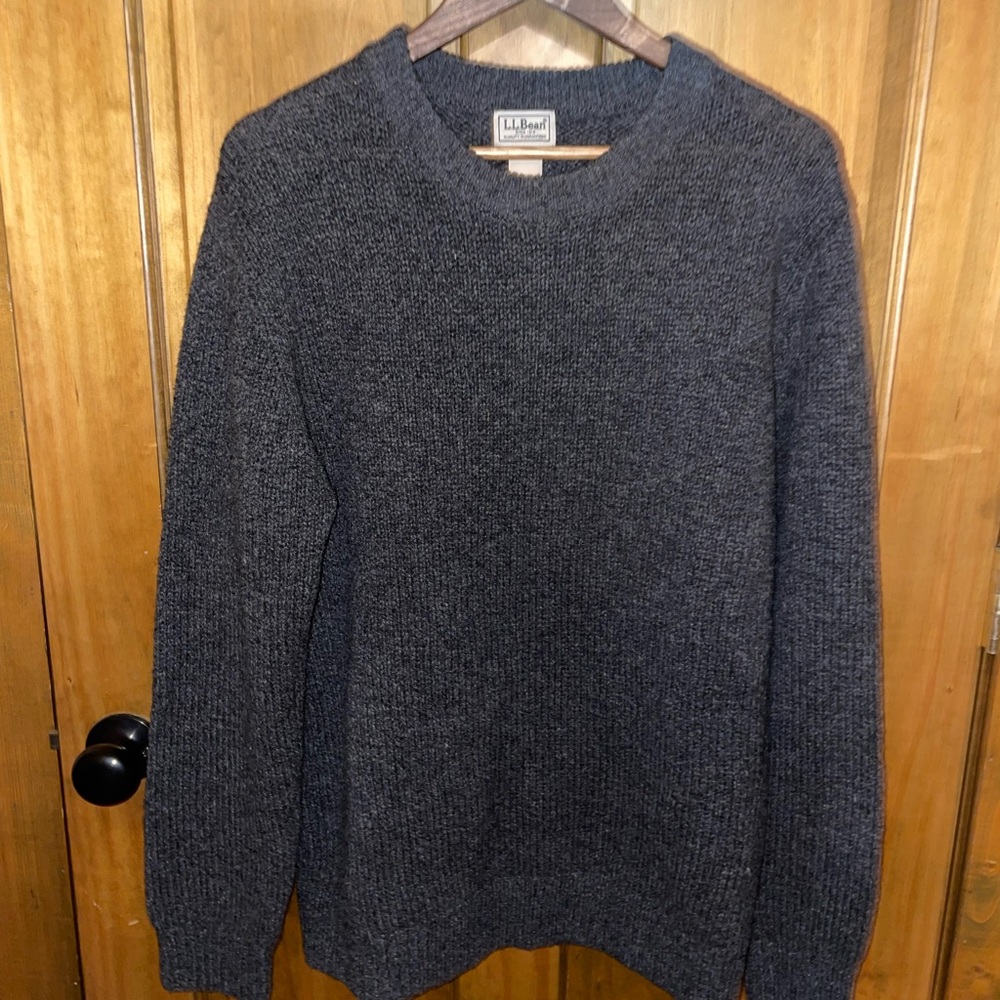L.L. Bean Men's Crewneck Sweater - Dark Gray